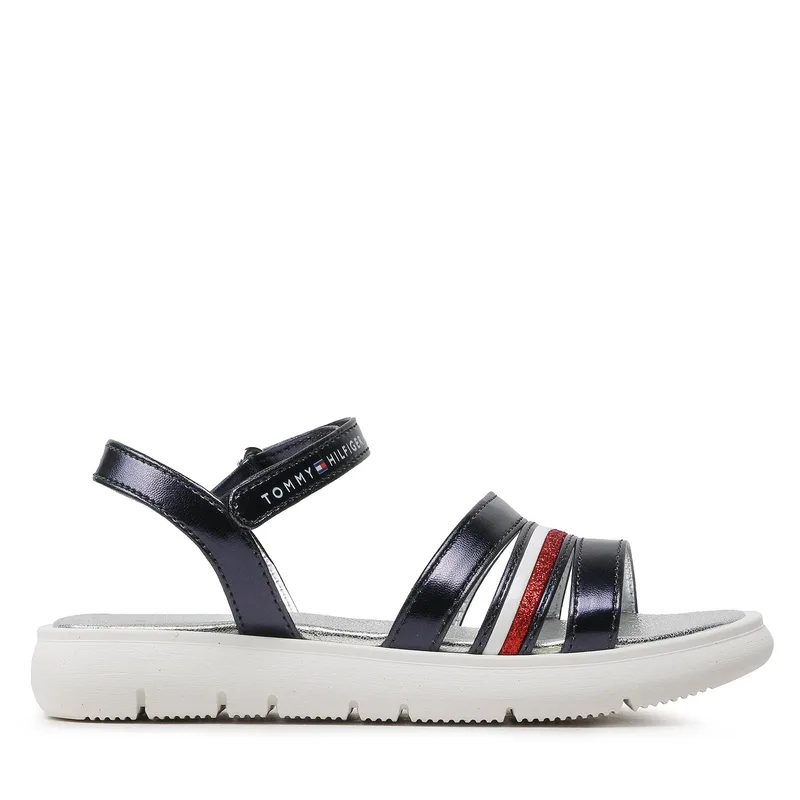 Σανδάλια Tommy Hilfiger Stripes Velcro T4A2-32771-1372 M Σκούρο μπλε