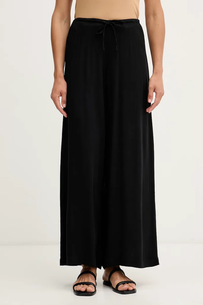 United Colors of Benetton Παντελόνι wide leg γυναικείο από βισκόζη