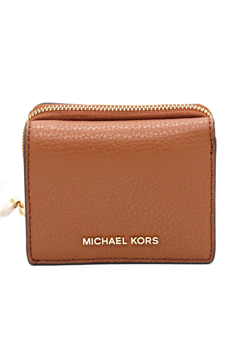 MICHAEL KORS ΠΟΡΤΟΦΟΛΙ EMPIRE METAΛΛΙΚΟ LOGO ΤΑΜΠΑ