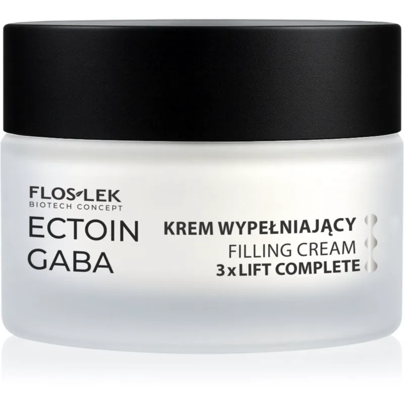 FlosLek Laboratorium Ectoin Gaba Filling Face Cream 3xLift Complete ανυψωτική κρέμα για ενίσχυση επιδερμίδας πρόσωπου 50 ml