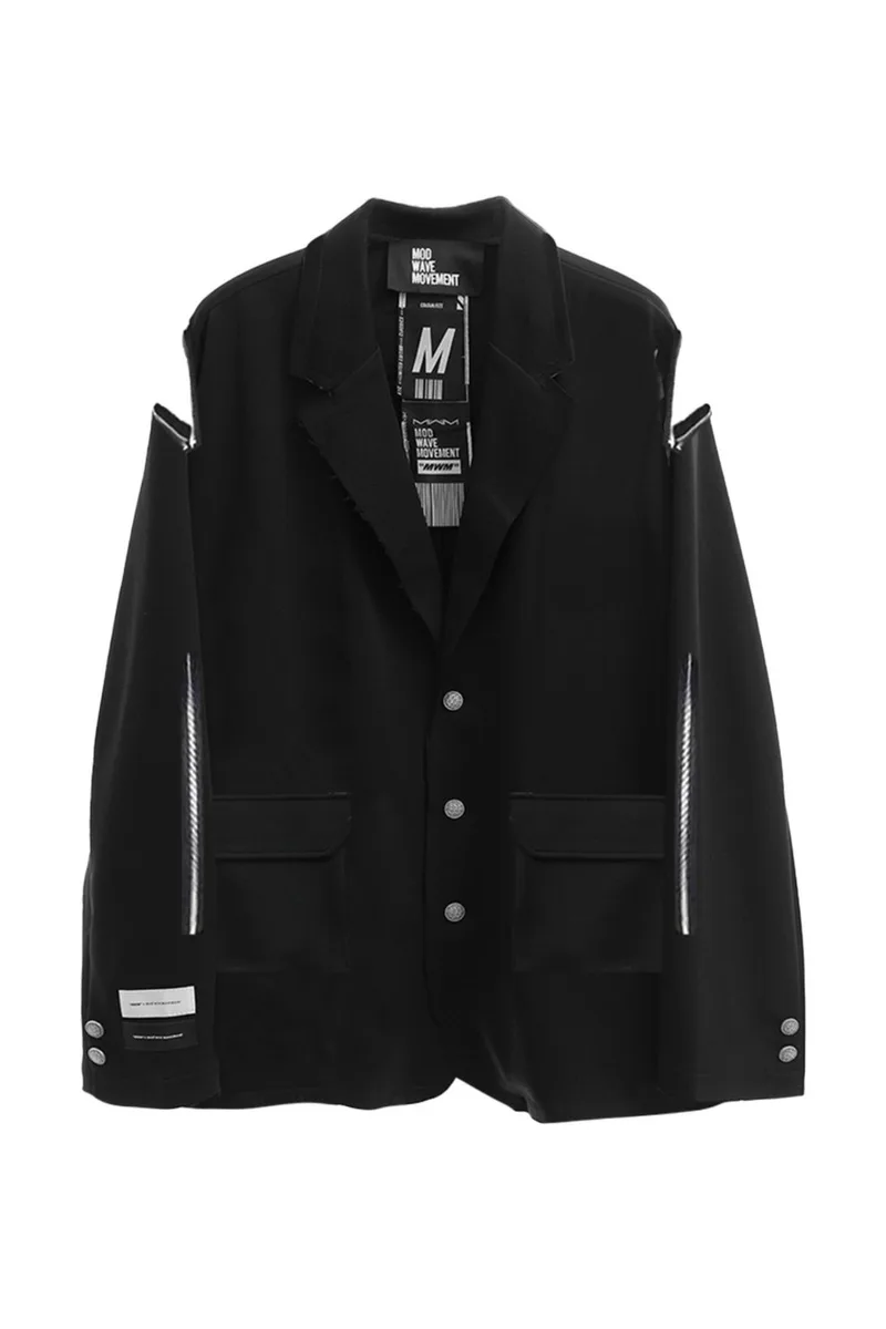 MOD WAVE MOVEMENT Blazer - Σακάκια CAPSULE BLACK- MW093070016 - BLACK-MW093070016-BLACK