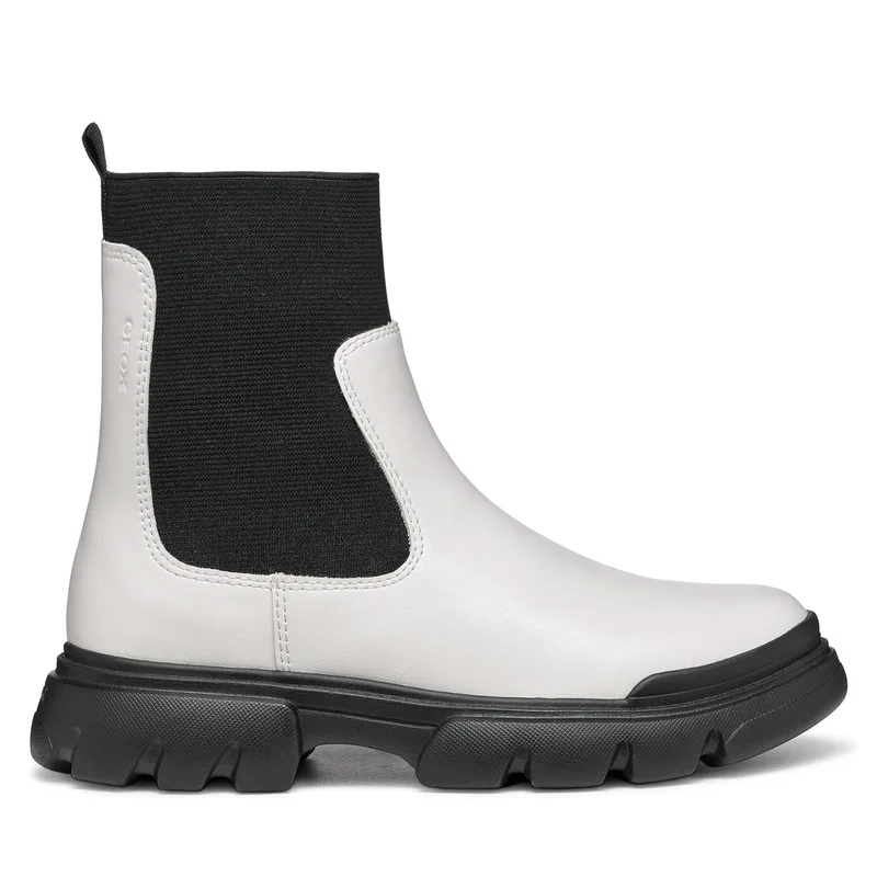 Μπότες Geox J Junette Girl J46HVC 0BCNH C1M9B S Εκρού