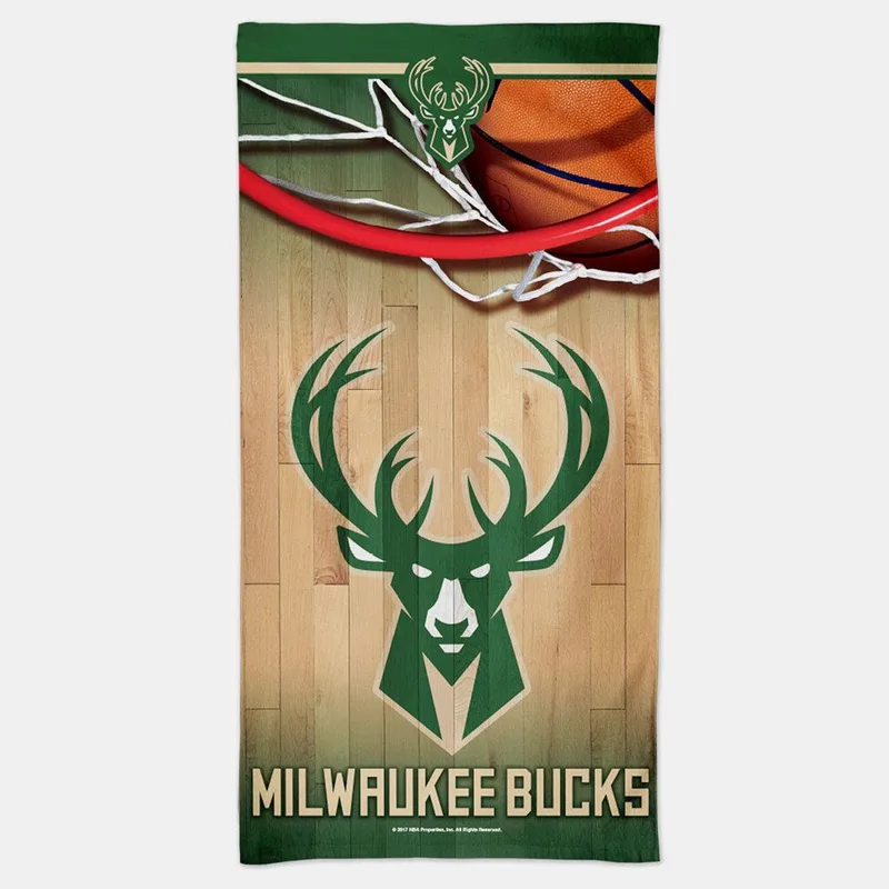Wincraft ΝΒΑ Μilwaukee Bucks Πετσέτα Θαλάσσης 152 x 76 cm (9000199386_64442)
