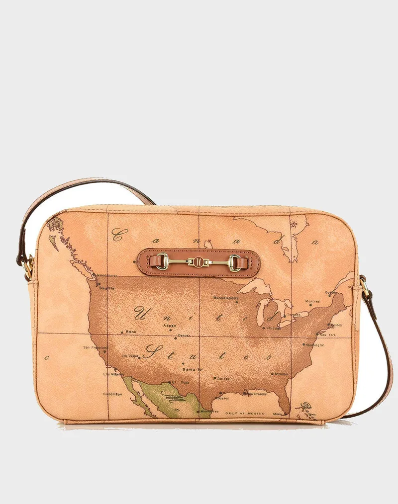 ALVIERO MARTINI REPORT.BAG ( Διαστάσεις: 19 x 26 x 7 εκ ) CE032-6000-0010 LightTan