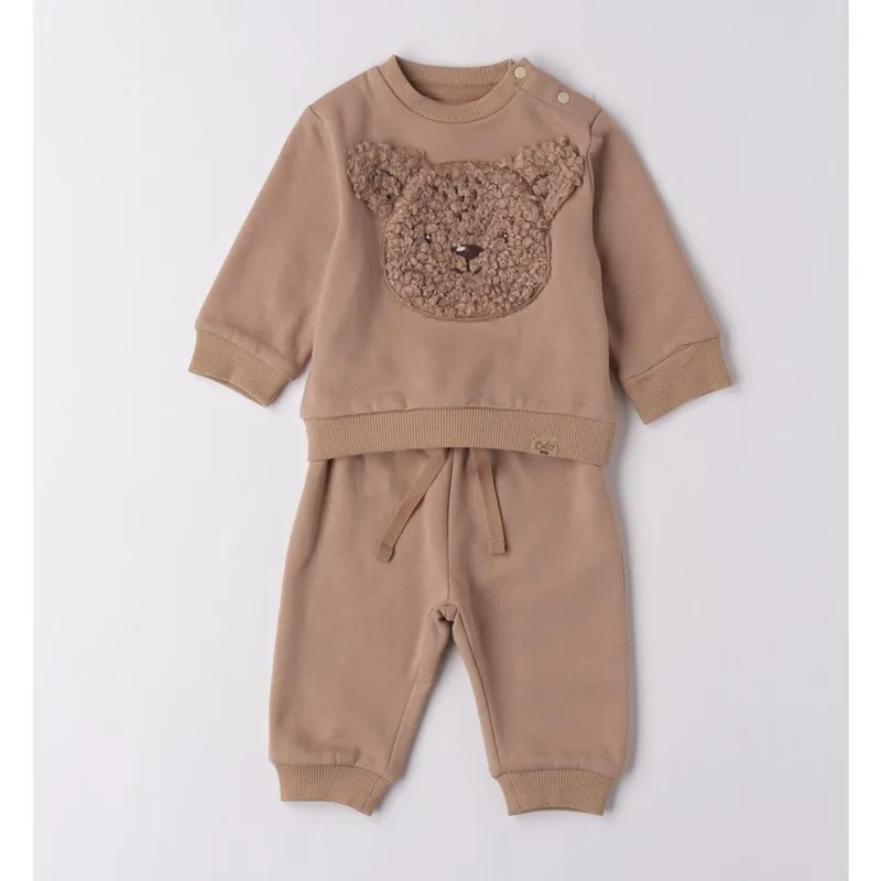 Σετ φόρμα φούτερ μπεμπέ αγόρι I DO-4.F014-0928-Beige