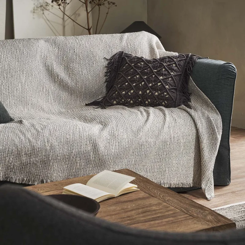 Ριχτάρι Καναπέ Τετραθέσιου (180x350) Gofis Home Quina Beige/Black 238/14