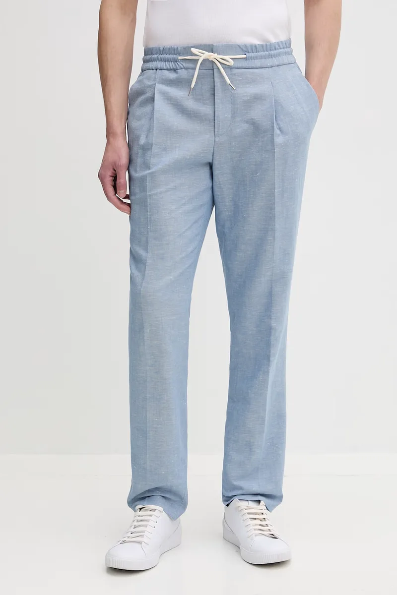 HUGO Παντελόνι slim fit ανδρικό με πρόσμιξη λινού Getlin251F3