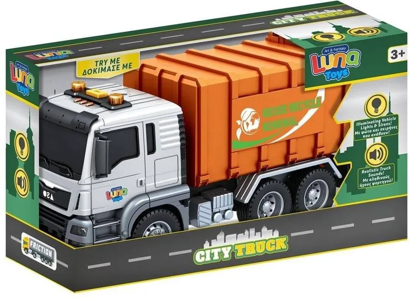 ΑΠΟΡΡΙΜΜΑΤΟΦΟΡΟ SURFING FRICTION LUNA TOYS 1:14 ΜΕ ΦΩΣ ΚΑΙ ΗΧΟ