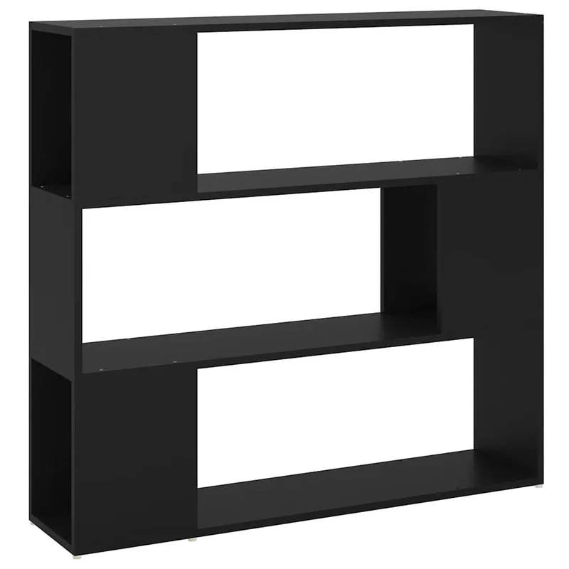 vidaXL Βιβλιοθήκη/Διαχωριστικό Χώρου Μαύρο 100 x 24 x 94 εκ.