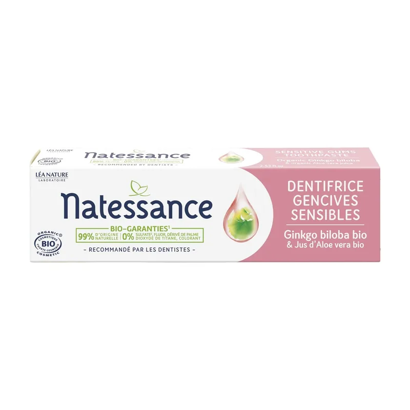 Natessance Organic Sensitive Gums Toothpaste 75ml