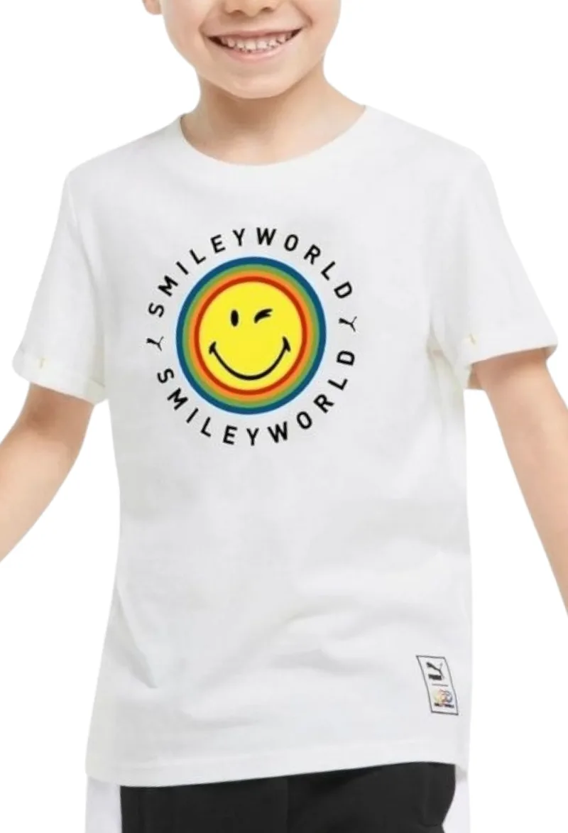 Μπλούζα Κοντομάνικη Puma Smiley World 533414-52 Unisex Παιδικό