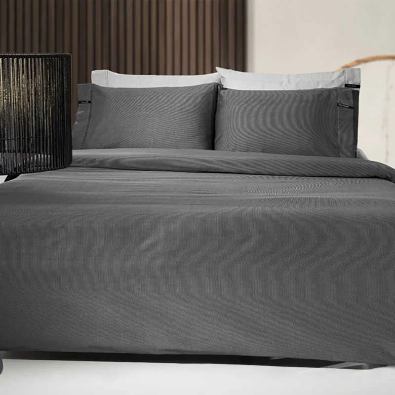 Σεντόνι Μεμονωμένο Υπέρδιπλο 160X200+35 Guy Laroche Minimal Black Με Λάστιχο (160x200+35)