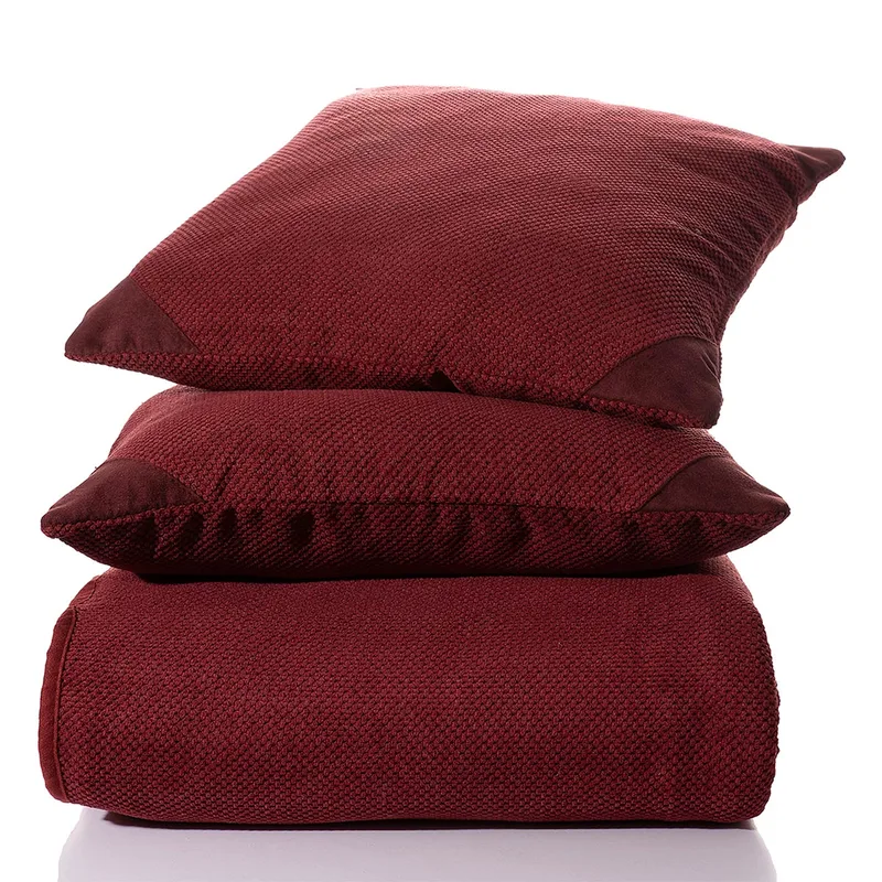 Ριχτάρι Πολυθρόνας (180x180) Silk Fashion 1715 Bordo