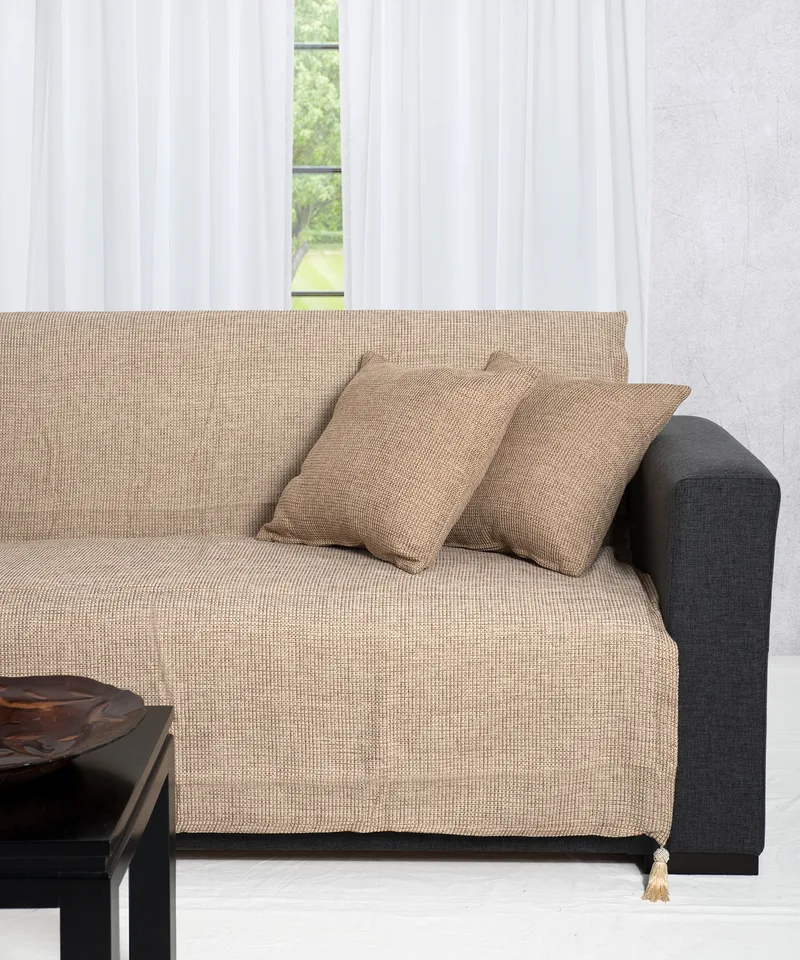 Ριχτάρι πολυθρόνας (180Χ180) 9925 SAND, SILK FASHION