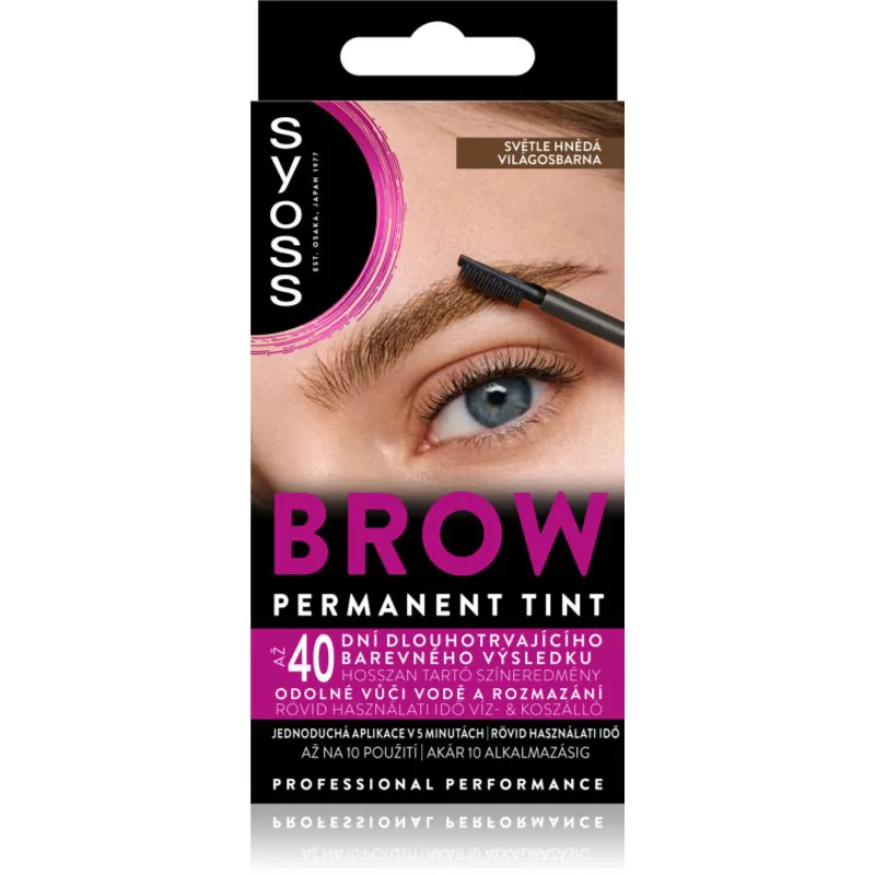 Syoss Brow Tint βαφή για τα φρύδια απόχρωση Light Brown 10 ml