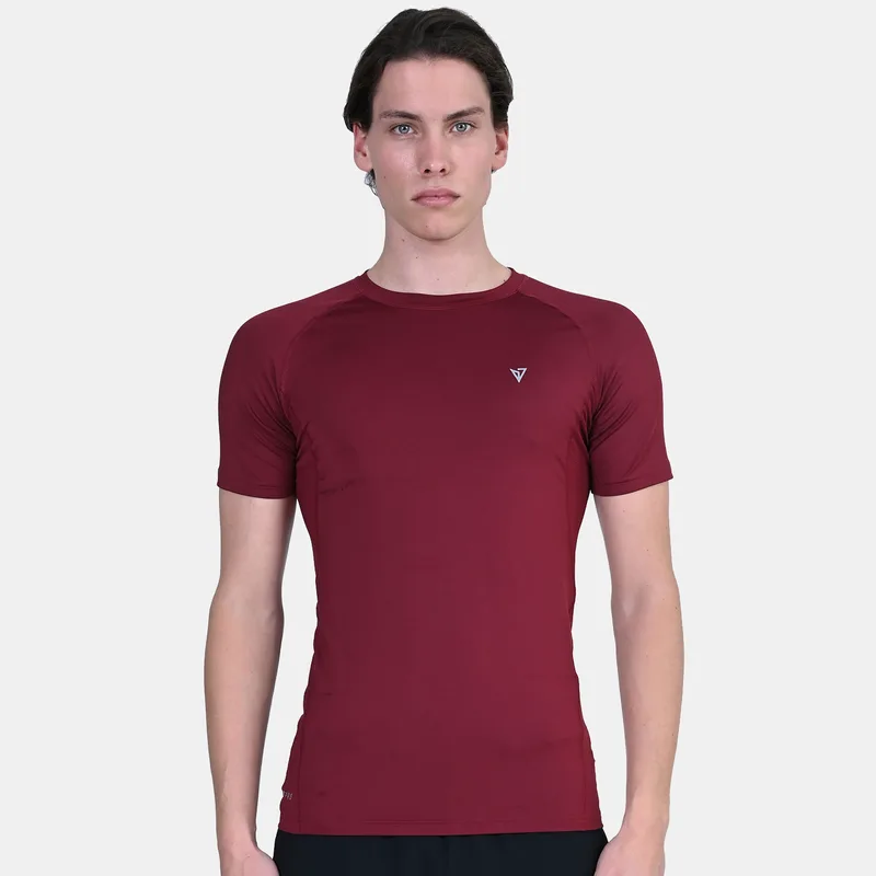 MAGNETIC NORTH MEN'S COMPRESSION T-SHIRT ΚΟΚΚΙΝΟ
