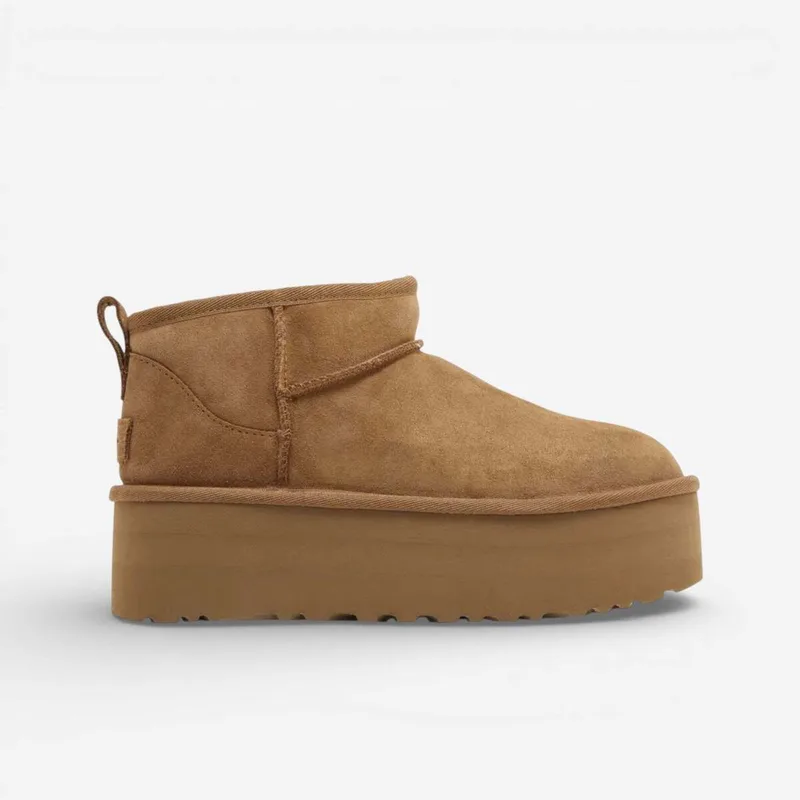 Μποτίνια UGG Classic Ultra Mini Platform Chestnut