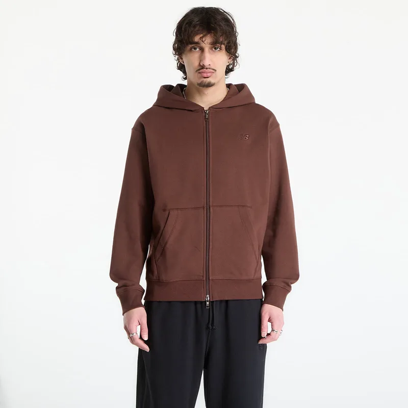 Φούτερ New Balance Athletics French Terry Full Zip Pumpernickel M