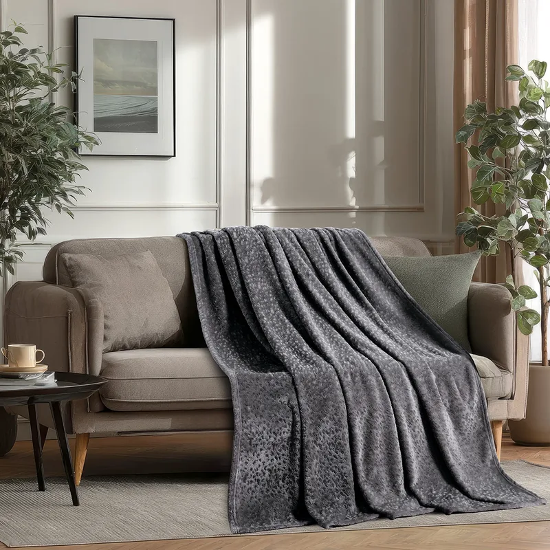 Ριχτάρι Πολυθρόνας 130X170 Melinen Flannel Giza Dark Grey (130x170)