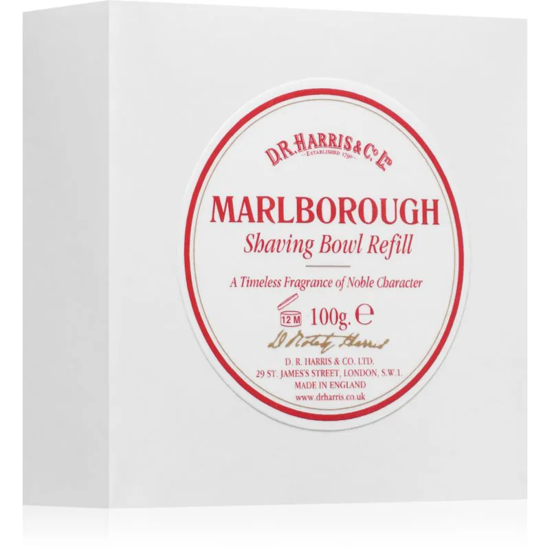 D.R. Harris Shawing Bowl Refill Σαπούνι ξυρίσματος ανταλλακτικό Marlborough 100 γρ