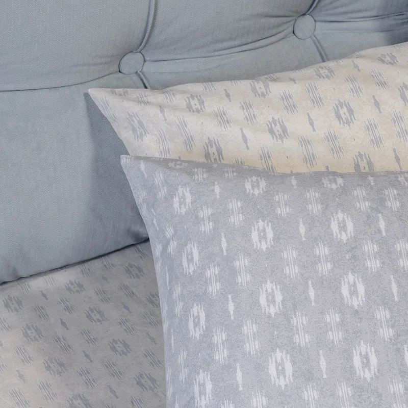 Μαξιλαροθήκες Ζεύγος 50X70 Melinen Casual River Light Grey (50x70)