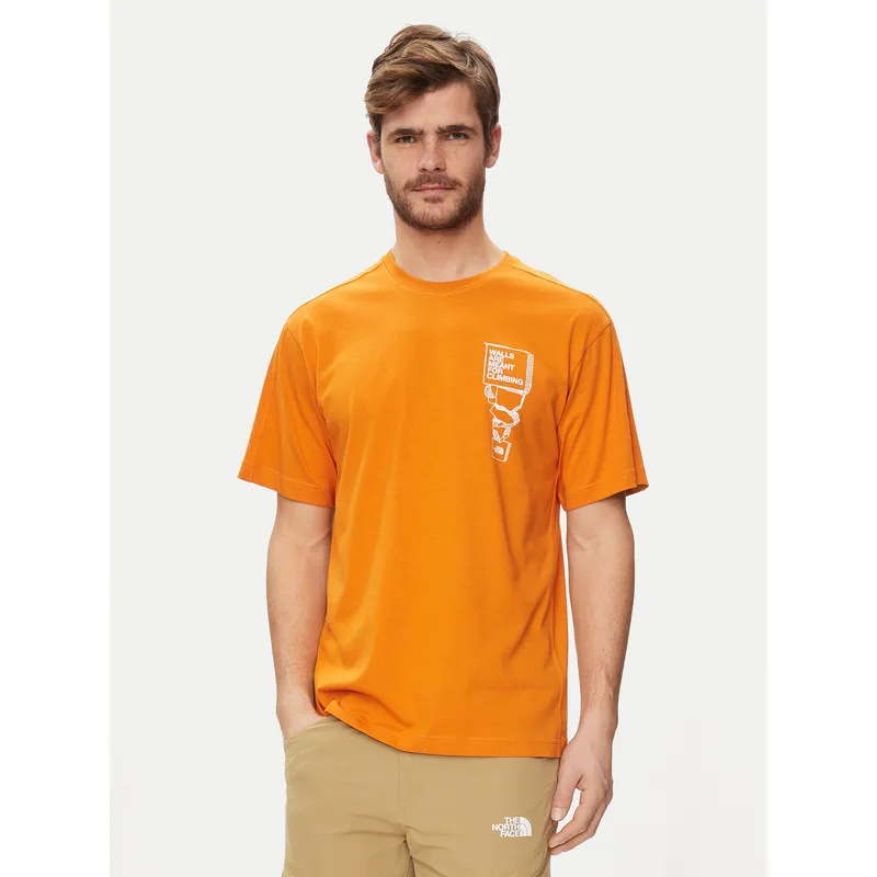 The North Face T-Shirt NF0A87FF Πορτοκαλί Regular Fit