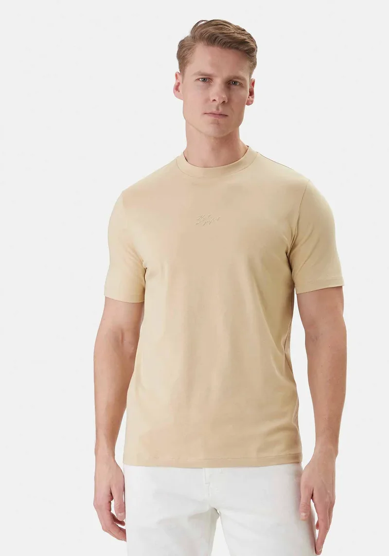 Karl Lagerfeld T Shirt Crewneck - 755047 562235 410 Sand