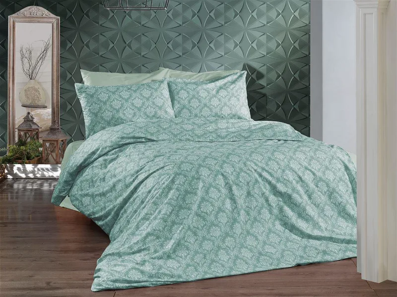 Σετ Σεντόνια Εμπριμέ Polycotton King 240x270εκ. Οφηλία 278 Veraman DimCol (Τύπος κατωσέντονου: Χωρίς Λάστιχο, Χρώμα: Βεραμάν, Ύφασμα: 70% Βαμβάκι-30% Polyester, Μέγεθος: King Size) - DimCol - 1935388942427803