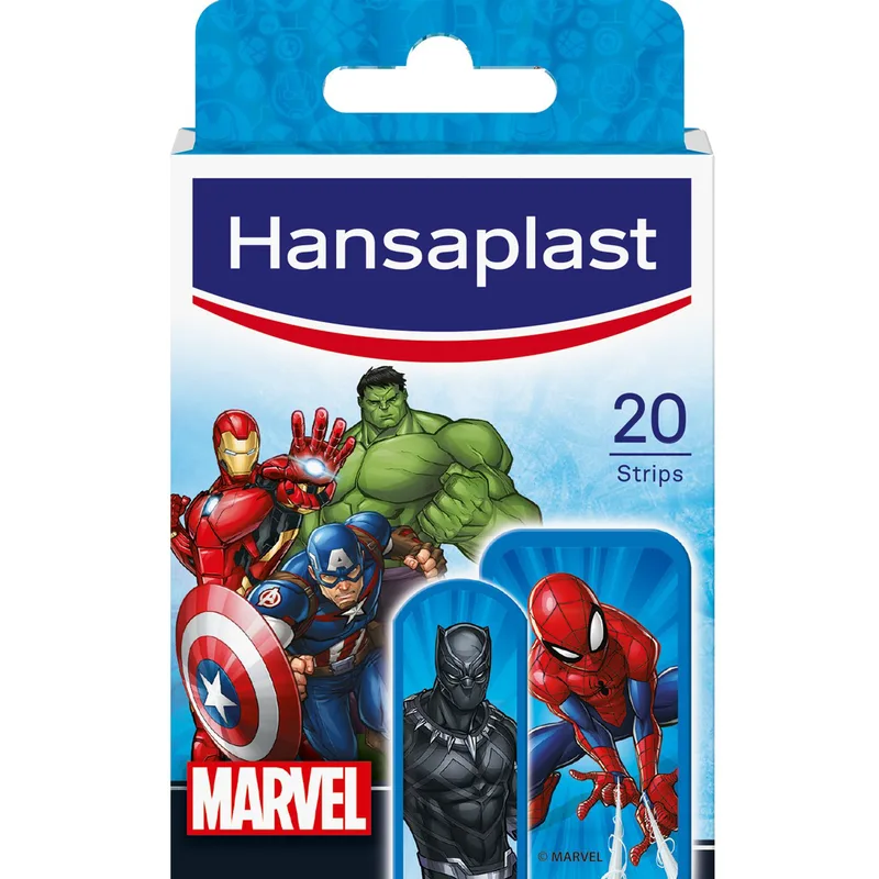 Hansaplast Marvel Avengers Παιδικά Επιθέματα σε Διάφορα Σχέδια με τους Ήρωες της Marvel 20 Τεμάχια