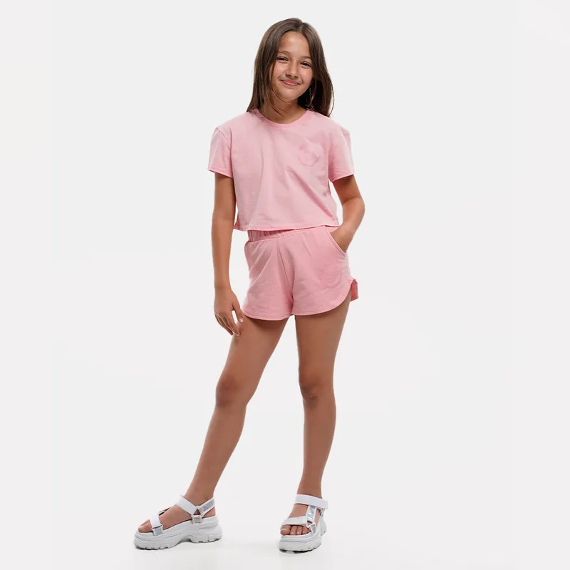 Target Crop Top S.Jersey Bermuda Παιδικό Σετ Φόρμας (9000104261_010)