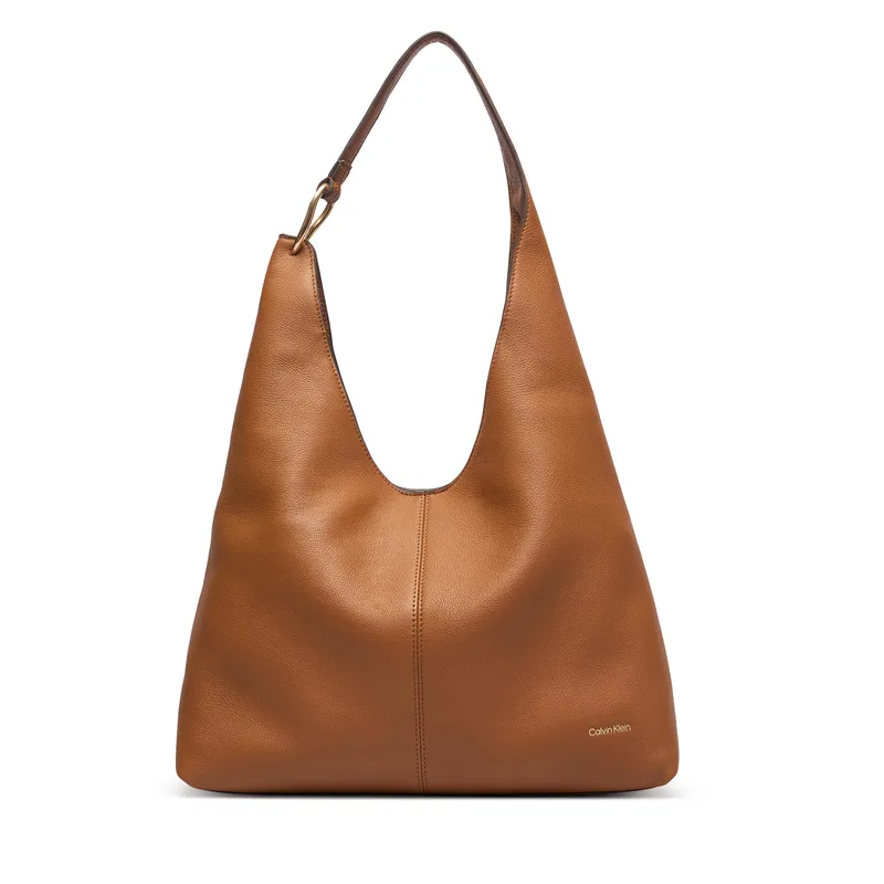 Τσάντα Calvin Klein Slouchy Leather Md Shoulder Bag LV04F3543G Πράσινο