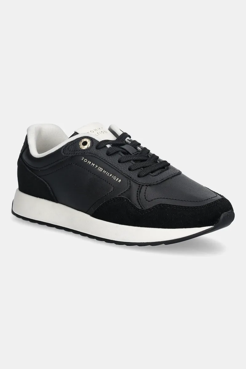 Δερμάτινα sneakers Tommy Hilfiger MONOGRAM MIX MATERIAL RUNNER