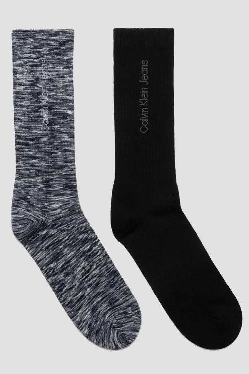 Calvin Klein Jeans Ανδρικές κάλτσες CKJ Men Sock 2P Spacedye (Συσκ. 2 ζεύγη)-701230602-001