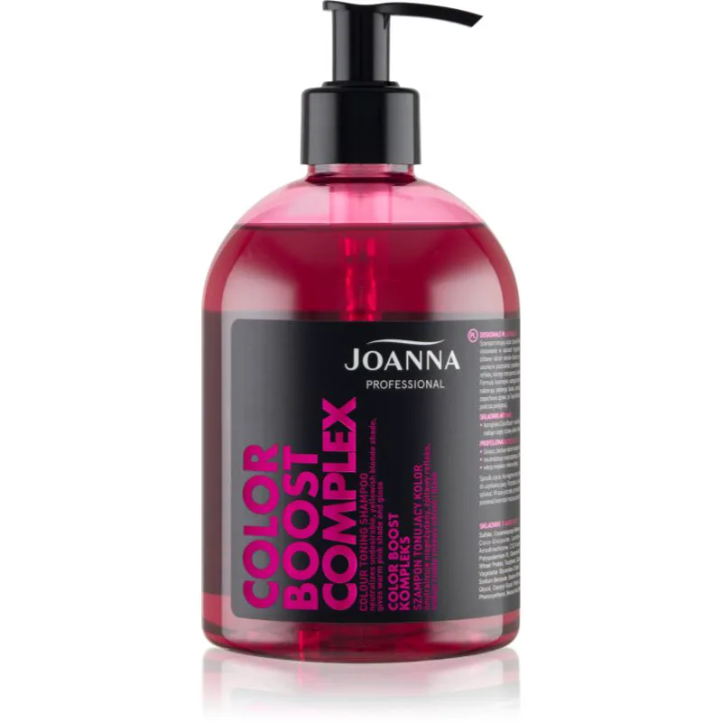 Joanna Professional Color Boost Complex σαμπουάν που εξουδετερώνει τους κίτρινους τόνους 500 γρ