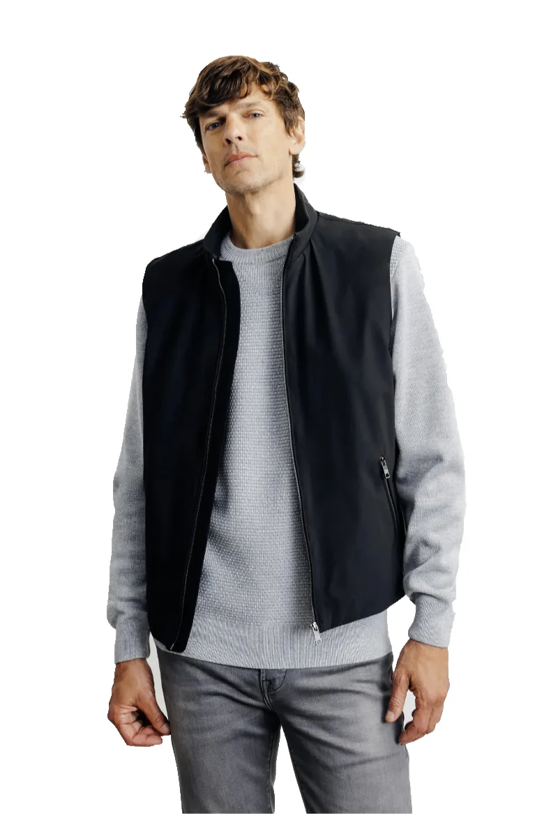 ΑΝΔΡΙΚΟ ΓΙΛΕΚΟ IZAC BLOUSON RILEY ΚΑΝΟΝΙΚΗ ΓΡΑΜΜΗ ΜΑΥΡΟ