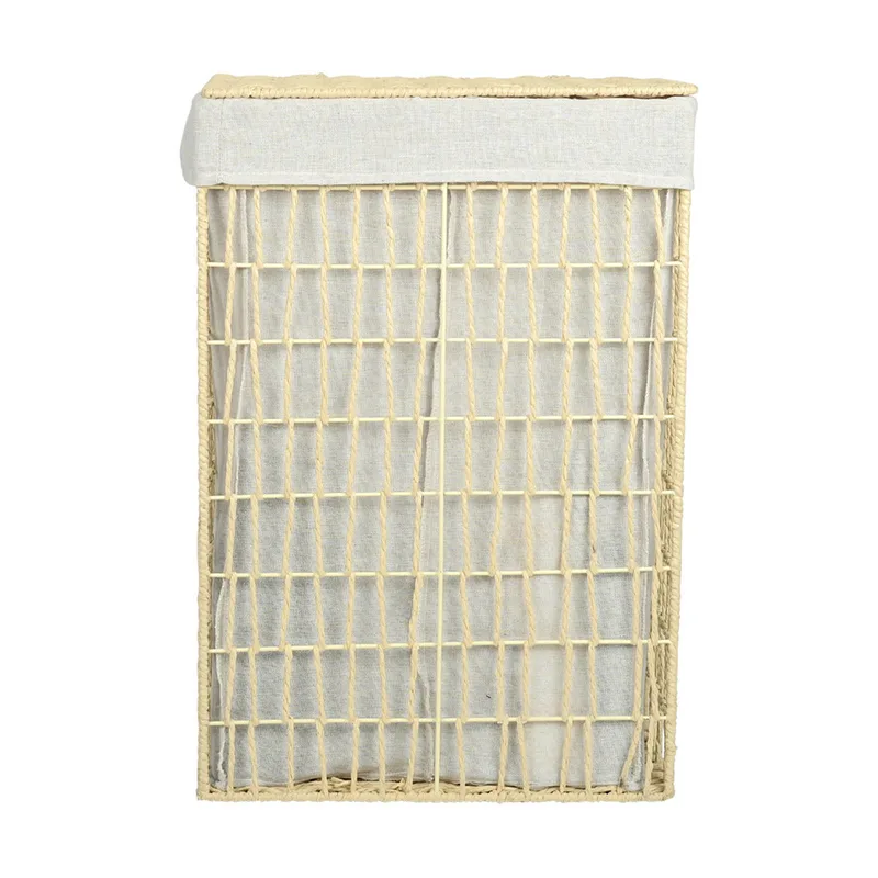 Καλάθι Απλύτων Nest 2 Θέσεων Μπεζ 37x22x55cm Estia 02-28060