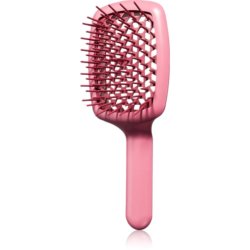 Janeke Curvy "M" Vented Brush επίπεδη βούρτσα για θερμική επεξεργασία μαλλιών 21 x 8,5 x 4 cm 1 τμχ