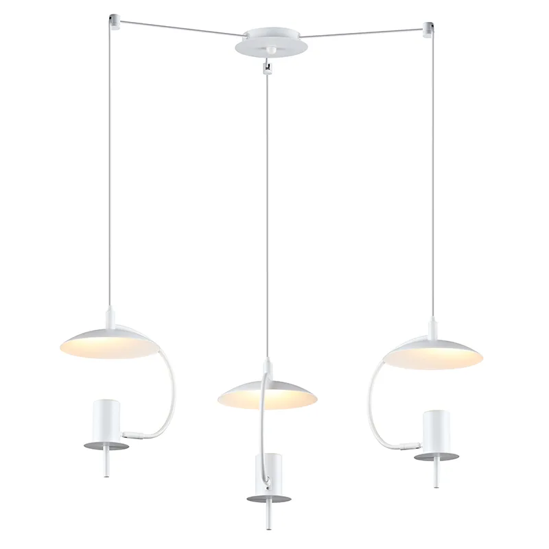 Φωτιστικό Οροφής Τρίφωτο Aca Parachute ZM933P60W White
