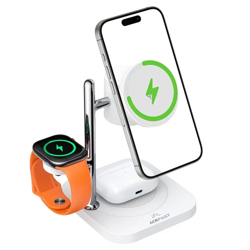 AceFast 4in1 Qi2.2 Desktop Wireless Charging Station 32.5W White (E39)