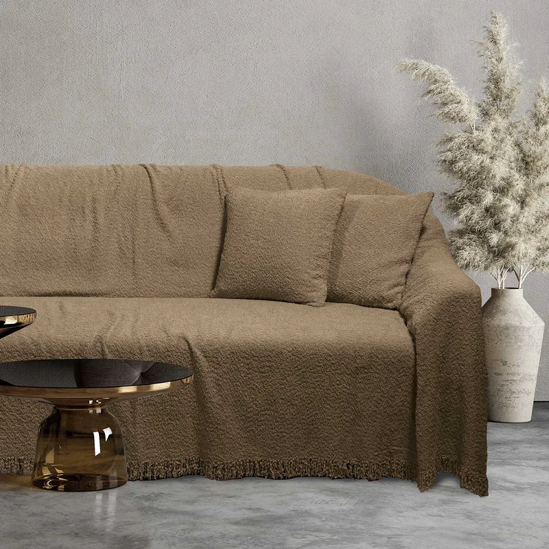 Διακοσμητικό Μαξιλάρι Polyester 40x40εκ. Throws 0233 Das Home (Ύφασμα: Polyester, Χρώμα: Καφέ) - Das Home - 533542420233