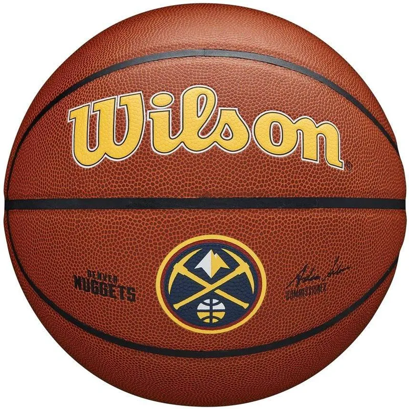 ΜΠΑΛΑ WILSON NBA TEAM ALLIANCE DENVER NUGGETS ΠΟΡΤΟΚΑΛΙ (7)