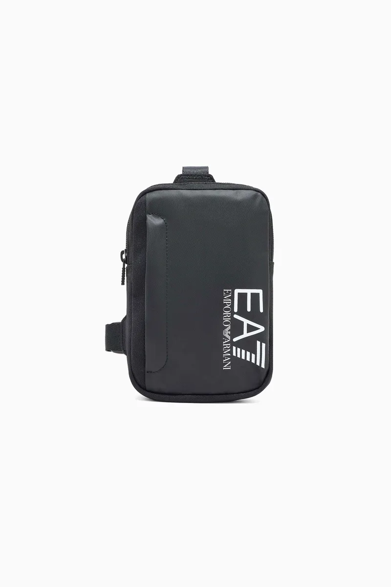EA7 unisex τσαντάκι crossbody με λογότυπο - 7X000058AF19722 Μαύρο