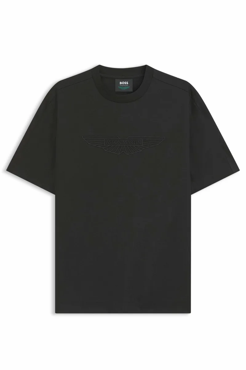 BOSS T-SHIRT C-Taut 180_AM ΜΑΥΡΟ
