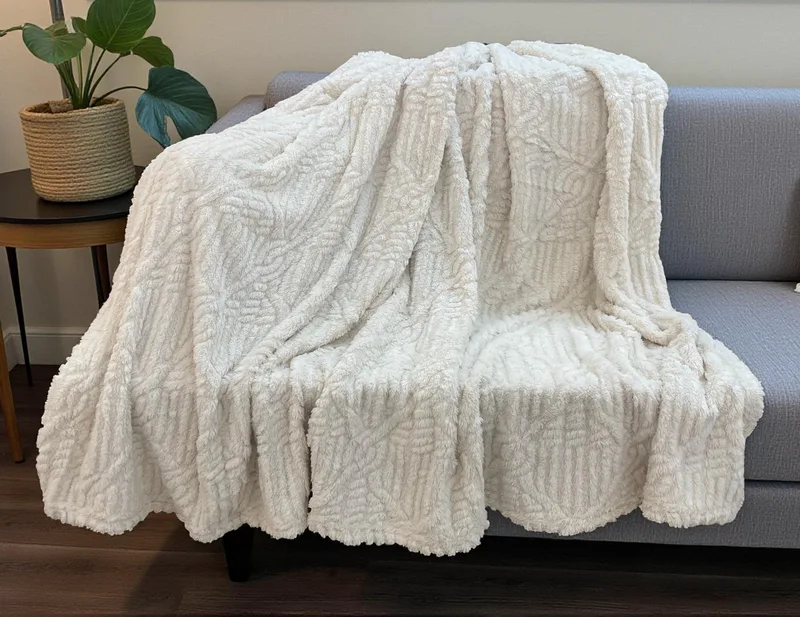 ΚΟΥΒΕΡΤΑ CORAL FLEECE NOCE ΕΚΡΟΥ 160X220 LINEAHOME