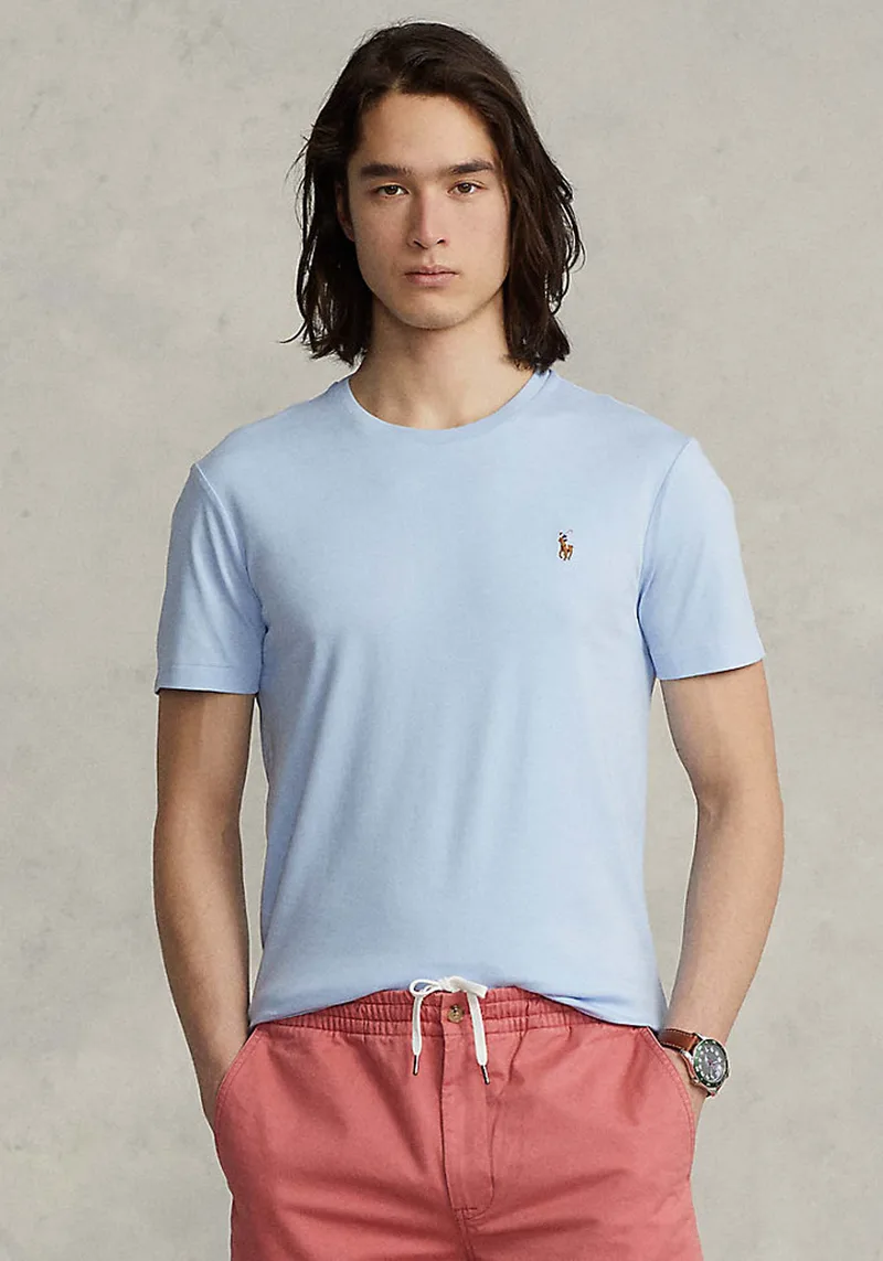Polo Ralph Lauren Μπλούζα της σειράς Soft Cotton - 710740727 005 Light Blue