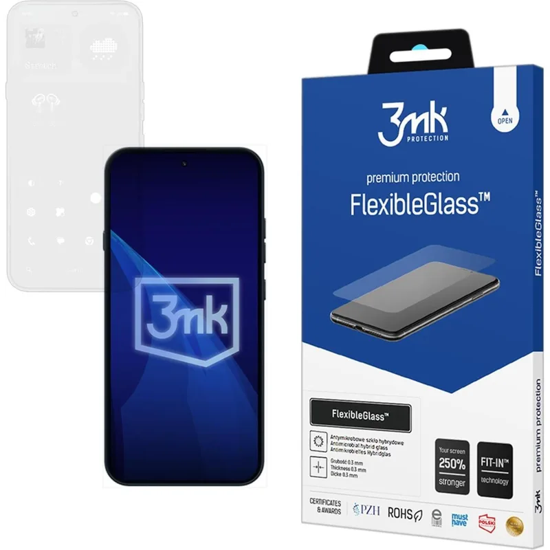 Hybrid Glass Nothing Phone 4a Pro 3MK Premium Flexible Glass Αντιχαρακτικό Υβριδικό Προστατευτικό Οθόνης 0.3mm (5903108758932)