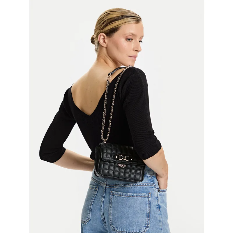 Τσάντα Guess Nadira Mini HWQG84 24780 Μαύρο
