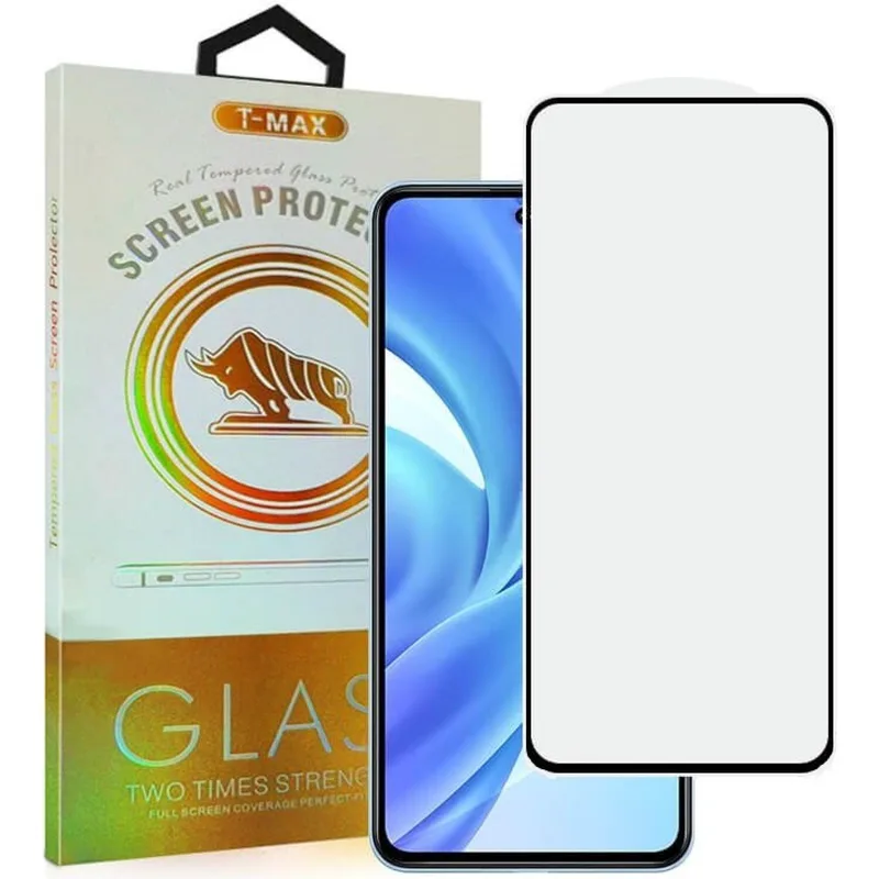 Tempered Glass Xiaomi Redmi Note 14S T-Max Premium Full Glue Αντιχαρακτικό Γυαλί Προστασίας Οθόνης - Black (5206015083013)