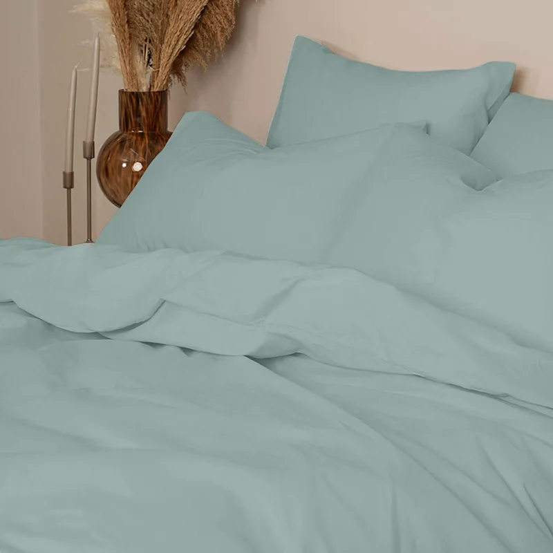 Σεντόνια King Size (Σετ) 260X270 Sunshine Cotton Feelings 114 Light Aqua Χωρίς Λάστιχο (260x270)