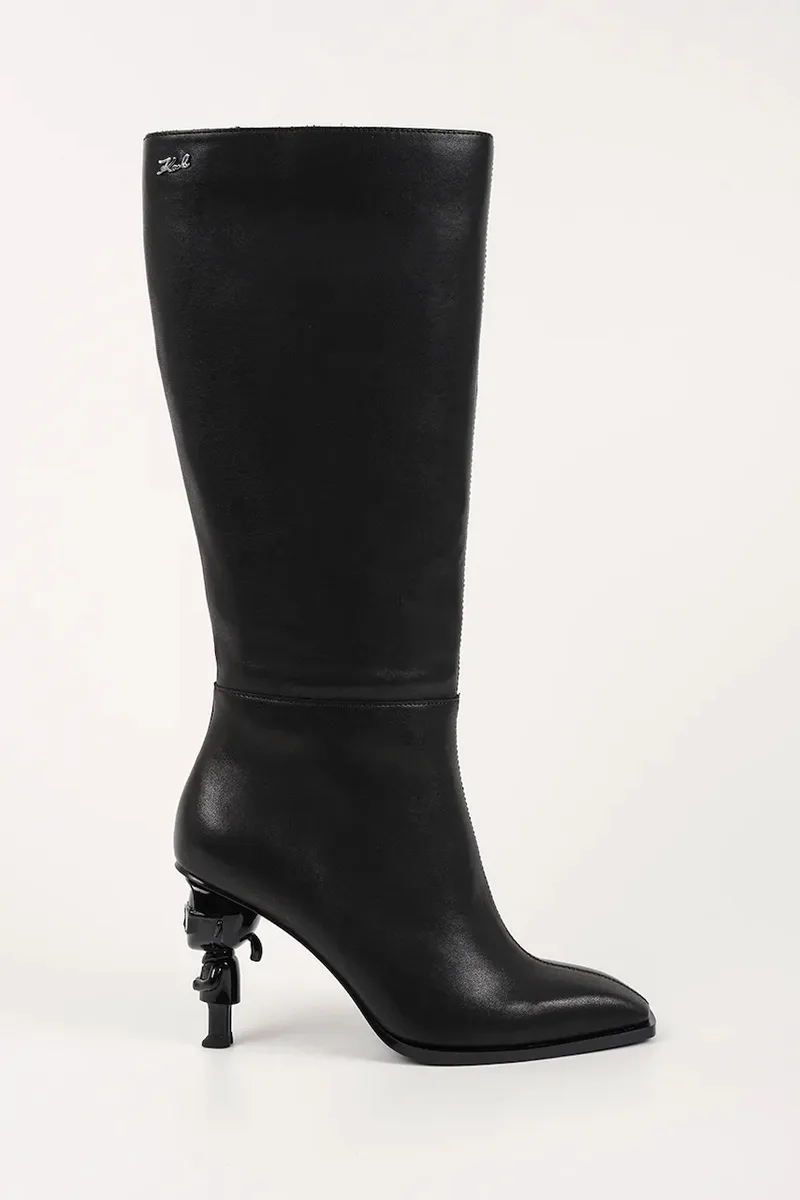 Δερμάτινες μπότες Karl Lagerfeld KARL NFT HEEL